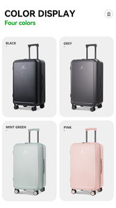 Lot de <span class=keywords><strong>3</strong></span> <span class=keywords><strong>Valises</strong></span> de Voyage Légères et Unisexe Anti-Explosion en PC avec Fermeture Éclair et Porte-Gobelet, Vente en Gros - Product Image 2