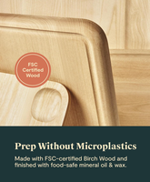 Vente en gros Nouveau style de planche à découper en bois et caoutchouc double face pour ustensiles de cuisine Blocs à découper pour la maison