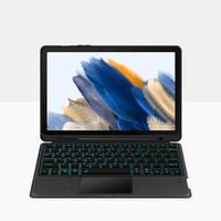 Casing Keyboard Samsung Galaxy Tab, Sarung untuk Samsung Galaxy Tab A8 10.5 A7 10.4 Tab A 10.1 2019 penutup bahasa Rusia Spanyol Inggris Keyboard Arab Funda
