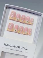 Faux ongles en ABS de haute qualité, vente chaude, meilleur prix, réduction en gros, 10 pièces, design élégant, taille moyenne/curte, à presser sur les doigts