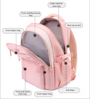 Nouveaux styles 2026 – Sac à dos scolaire personnalisé avec logo, plusieurs poches, sacs d'école mignons à motif de dessin animé pour enfants