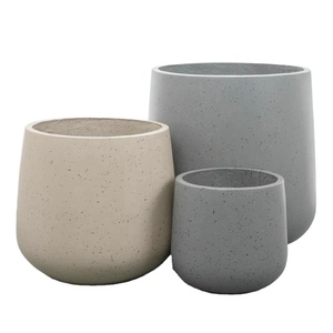 Best Seller vaso da pavimento alto vaso grigio leggero maculato - Product Image 1