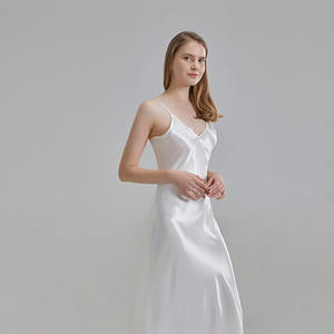 22 Momme 100% pijamas de seda de morera pura para mujer, vestido sencillo elegante, vestidos de seda de grado 6A - Product Image 4