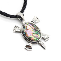 Bijoux en argent sterling Huiying DIY Fashion, pendentif en forme de tortue marine naturelle.