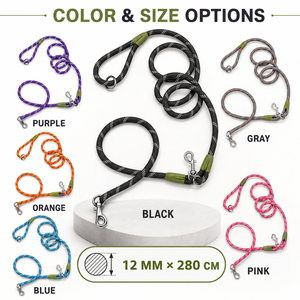 Guinzaglio per Cani Multifunzionale a Mani Libere, Riflettente, Regolabile, da Indossare a Tracolla o in Vita con Ganci Girevoli a 360 Gradi - Product Image 4
