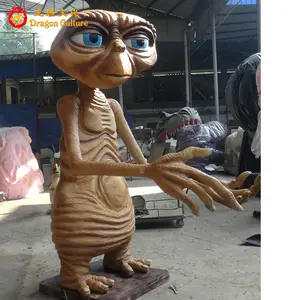 Amusement Park Dekorative Animatronic Alien Statue