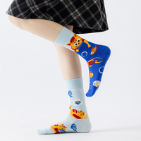Offre Spéciale Hommes Femmes Chaussettes Chaussettes Funky Novelty Cartoon Soft Chaussettes en coton dépareillées