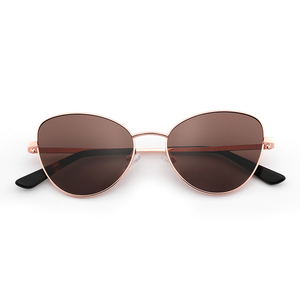 Venta al por mayor de fábrica, <span class=keywords><strong>lentes</strong></span> de té Cat Eye, gafas de sol personalizadas de lujo de Metal <span class=keywords><strong>para</strong></span> hombres, <span class=keywords><strong>monturas</strong></span> de gafas de sol <span class=keywords><strong>para</strong></span> conducir, stock listo - Product Image 1