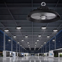 Détecteur de mouvement micro-ondes ETL DLC SAA 100W 150W 200W, capteur intelligent UFO pour bâtiments modernes et centres d'exposition
