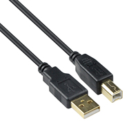 VCOM kabel Printer USB hitam biru abu-abu USB 2.0 tipe B jantan ke jantan untuk komputer pemindai