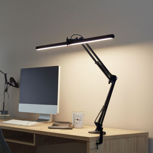 Luminária de Mesa LED com Braço Articulado Moderna Elétrica Flexível Dobrável 4100K (Luz Solar) Temperatura de Cor Alto Índice de Reprodução Cromática para Leitura - Product Image 2