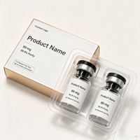 Petites bouteilles en verre avec étiquettes personnalisées imprimées, flacons cosmétiques de 3 ml et 10 ml, autocollants imperméables, emballage en plateau plastique