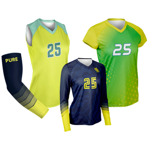 Maillots de volley-ball personnalisés PURE pour femmes, sans manches, uniformes de volley-ball, chemise de club, vêtements de sport d'équipe, ensemble de maillots de volley-ball, manches de bras - Product Image 2