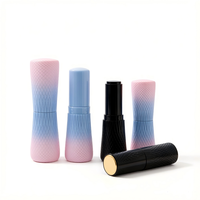 Tube de rouge à lèvres vide rechargeable en ABS avec mécanisme rotatif et capuchon à vis, personnalisable avec logo et couleur, emballage cosmétique, étiquetage OEM/ODM