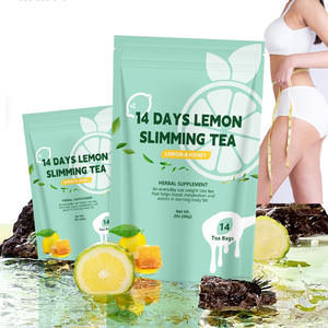 Thé pour un ventre plat en sachet avec moringa, thé minceur en forme de thé détoxifiant, 100% sûr, thé détoxifiant de 14 jours - Product Image 1