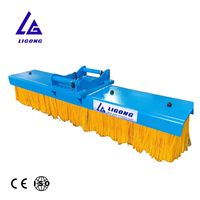 Balayeuse mécanique pour mini-excavatrice de 1 à 3 tonnes, brosse de 1200 mm, accessoire de balayage pour le nettoyage des jardins, des routes et des parkings