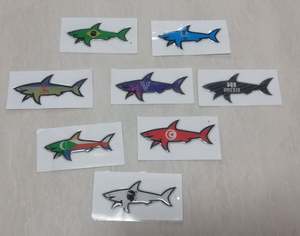 Etiqueta Decorativa Impermeable de PVC con Diseño de Tiburón Impreso con UV, Colección de Julio Cp Vrunk Marseille Binieece, Gran Venta - Product Image 5