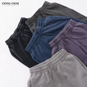 Ağır boy özel dev asit yıkama <span class=keywords><strong>Sweatpants</strong></span> Baggy 380 Gsm düz özelleştirilmiş geniş bacak erkekler <span class=keywords><strong>Sweatpants</strong></span> pantolon - Product Image 4