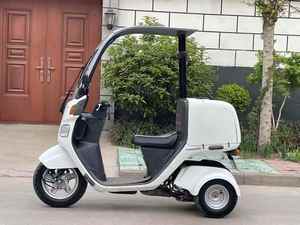 Scooter à essence d'<span class=keywords><strong>occasion</strong></span> Honda <span class=keywords><strong>50cc</strong></span>, mini tricycle rétro, à injection de carburant, modèle Turtle, pour homme et femme, blanc - Product Image 4