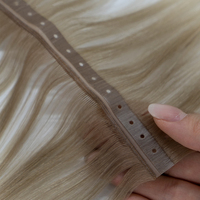 Extensions de cheveux humains vierges russes Remy de qualité salon, tissage double machine, tissage papillon, Luxsea Hair