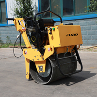 Compacteur vibrant à tambour unique FURD, force d'excitation 15KN, pompe hydraulique, petit rouleau compresseur pour la construction