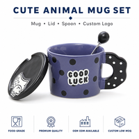 Tasse à thé à motif dinosaure de qualité supérieure pour cadeau d'anniversaire de fille, service OEM, prix de gros, vente en gros