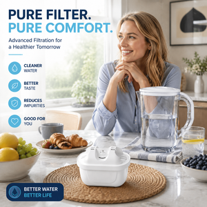 Cartucho de Repuesto para Filtro de Agua Doméstico, para Jarra de Agua de Cocina, Sistema de Filtración de Agua Potable - Product Image 1