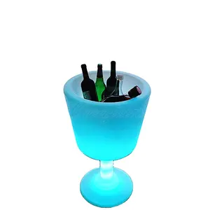 Glowing Ice Bucket/Led Cooler Đồ Nội Thất/Xách Tay Counter Bar