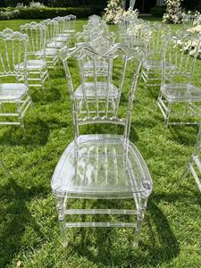 High Quality Clear Acrylic Modern Farmhouse Dining Wedding Party Hotel Banquet Event <b>Chairs</b> with <b>Pads</b> - Product Image 5