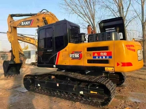 รถขุดไฮดรอลิกแบบตีนตะขาบ Sany SY215C มือสอง ใช้งานน้อย คุณภาพสูง รถขุดขนาดกลางมือสอง SY215C SY215H เครื่องจักรสำหรับงานดิน - Product Image 2