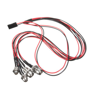 Kit de Luces LED 4 en <span class=keywords><strong>1</strong></span> (Delanteras y Traseras) Compatible con Autos, Camiones, Tanques y <span class=keywords><strong>Crawler</strong></span> RC <span class=keywords><strong>1</strong></span>/10, <span class=keywords><strong>1</strong></span>/12, <span class=keywords><strong>1</strong></span>/16, 3mm - Product Image 1
