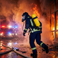 Appareil respiratoire SCBA à air comprimé en acier de 6 L, équipement de sécurité d'urgence, équipement de sauvetage pour la lutte contre les incendies