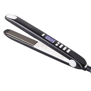 Profession eller 2-in-1-Titan-Haarglätter und Locken wickler 470F PTC LCD-Flacheisen mit schneller Heizung für den Salon Verwenden Sie Haarstyling-Werkzeuge - Product Image 1