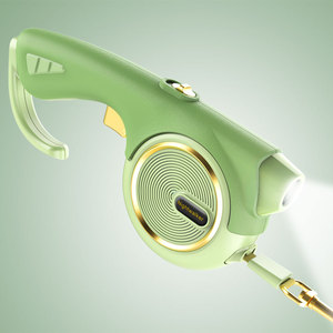 Lefamcare 800mAh Type-C có thể sạc lại LED ánh sáng nightwalker có thể thu vào Dây Xích Chó 4M nối dài sắt cao su cổ điển phong cách - Product Image 1