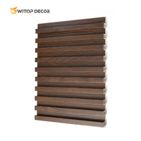 WITOP DECOR Panneau mural décoratif en bois de wpc Panneaux muraux intérieurs cannelés Panneau de bois en pvc