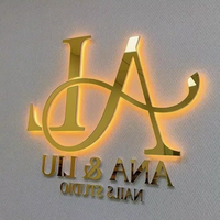 Letreros Electrónicos con Letras en Relieve, Letrero LED 3D Retroiluminado para Interiores, Logotipo para Tienda, Letrero Luminoso para Empresa, Decoración con Logotipo Comercial