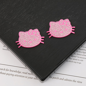 KT Cat DIY เพชรแบนอุปกรณ์เสริมเคสโทรศัพท์ถ้วยน้ำเสน่ห์งานฝีมือเรซินสำหรับตกแต่งหน้า HK - Product Image 2