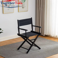 Chaise de réalisateur élégante, pliable, légère, durable, à cadre en bois, confortable, pour une assise relaxante, studios, événements en plein air, cinéma