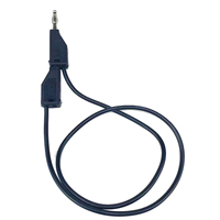 Cable de Conector Banana de 4 mm de Alta Corriente, Sin Soldadura, de Cobre Sólido, con Conector Banana de 4 mm en la Parte Posterior