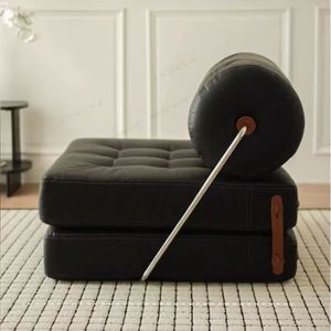 Divano Letto Moderno in Tessuto Ecologico Pieghevole con Design a L per Soggiorno e Hotel, Set Divano Multifunzione - Product Image 2