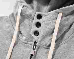 H5548 Fournisseur Fabricant Vente en Gros Personnalisée Sweat-shirts Ninja Gris avec Masque en Molleton Bouclette 350 g/m² - Product Image 4