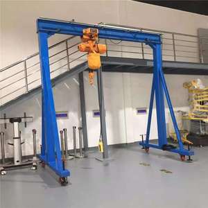 Grúa pórtico portátil pequeña de 1, 2, 3, 5 y 10 toneladas con motor y caja de cambios, altura de elevación de 6 m - Product Image 2