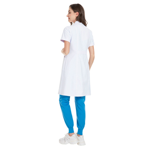 <span class=keywords><strong>Camici</strong></span> da Laboratorio Unisex a Maniche Corte, Uniformi Mediche in Poliestere/Cotone, Personalizzabili <span class=keywords><strong>con</strong></span> Logo e <span class=keywords><strong>Nome</strong></span> del Medico - Product Image 4