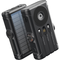 Banco de Energía Solar de 20,000mAh con Cargador Inalámbrico Magnético, Carga Rápida PD20W, Generador de Manivela, Respaldo Electrónico de Emergencia 2026