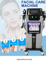 Appareil de beauté professionnel 9-en-1 à jet d'oxygène et bulles pour le visage, élimination de l'acné, dermabrasion et raffermissement de la peau (US/UK/IT/ZA)
