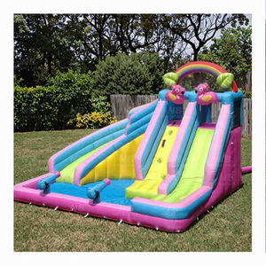 Double <b>Water</b> <b>Slide</b> <b>Inflatable</b> Baby House Pool Trampoline Ball Pit for Kids Outdoor NB-93033 <b>Inflatable</b> House Double <b>Water</b> - Product Image 6