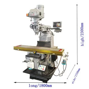 Vertical Turret Milling Machine M3 M4 M5 Which Equals To 4H 5H Competitive Factory Price For Metal Cutting Milling Rotary Head