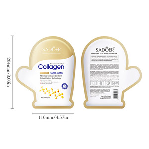 Mascarilla <span class=keywords><strong>de</strong></span> Manos Antiarrugas con Colágeno SADOER 40ml/par Piel Mixta Otoño/Invierno - Product Image 5