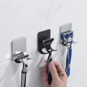 Estante adhesivo <span class=keywords><strong>sin</strong></span> <span class=keywords><strong>agujeros</strong></span> para <span class=keywords><strong>agujeros</strong></span>, <span class=keywords><strong>toallero</strong></span> con barras <span class=keywords><strong>de</strong></span> toalla para montaje en <span class=keywords><strong>pared</strong></span> <span class=keywords><strong>de</strong></span> baño con barras <span class=keywords><strong>de</strong></span> toalla y ganchos <span class=keywords><strong>de</strong></span> toalla - Product Image 2