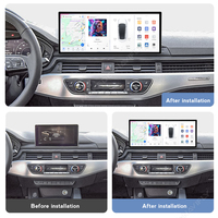 DUDUAUTO DUDU7 2K 12.3 pouces Autoradio portable Système Android avec DSP OBD2 Amplificateur & GPS pour Audi A4L 2017-2024